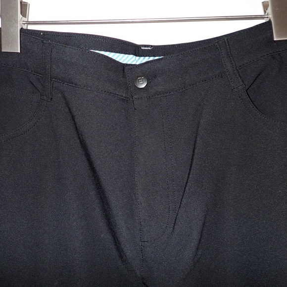 FJ FootJoy Men's Athletic Fit Performance Stretch Gold Pants Black Size 36/32 - Picture 7 of 8